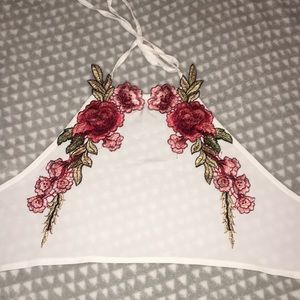 Embroidered Rose Two piece Set!